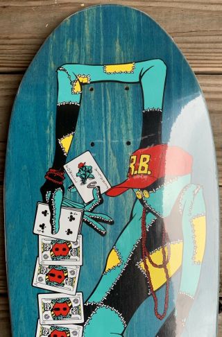 NOS Ray Barbee powell peralta skateboard deck vintage 80s not reissue.  Full Size 2