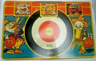 Vintage Louis Marx & Co.  Ring The Bell Tin Litho Target Shooting Game