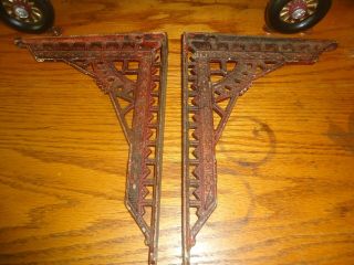Decorative Shelf Brackets 2 Vintage Victorian Very Detailed Cast Iron
