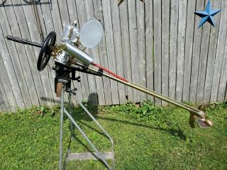 Antique Outboard Boat Motor,  Caille Liberty Single.  Show Stopper.