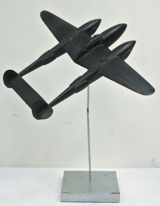 Cruver P - 38 Lightning Fighter Wwii Airplane Recognition Spotter Id Model