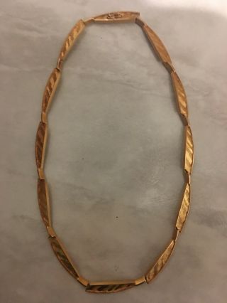 Very Rare Lapponia 14k Solid Gold Necklace By Björn Weckström Finland 585 Gold