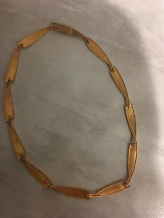 Very Rare Lapponia 14K Solid Gold Necklace by Björn Weckström Finland 585 Gold 2