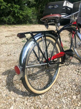 antique 1952 Schwinn Black Phantom BICYCLE restored vintage cruiser bike 6