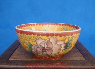 Collectible Chinese Handmade Porcelain Cloisonne Enamel Bowl Deco Art