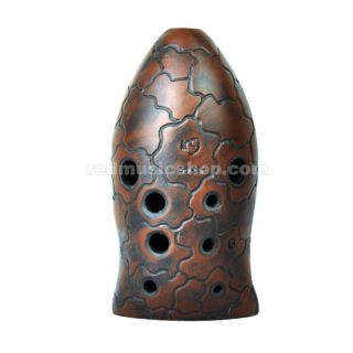 Professional 10 Hole Ancient Chinese Musical Instrument Xun Pottery Flute
