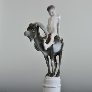 Antique Rosenthale Figurine of Boy Riding a Goat - 1912 - 1914 5