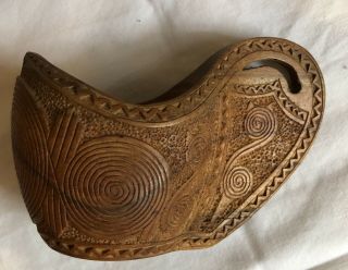 Antique Wooden Hand Carved Teak Shepherd 