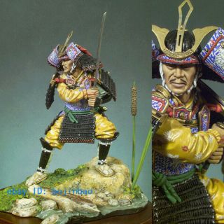 1/18 90mm Ancient Japan Samurai Resin Model Kits Unpainted Statue Garage Kit