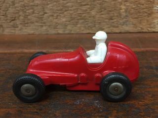 Vintage 1950’s Marx 11 Plastic Windup Tether Race Car - Made In USA - No Key 3