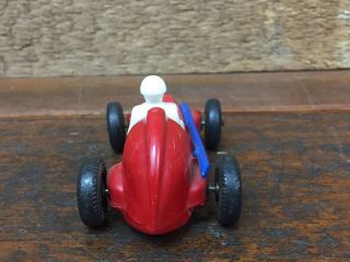 Vintage 1950’s Marx 11 Plastic Windup Tether Race Car - Made In USA - No Key 4