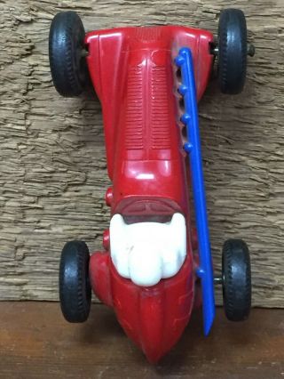 Vintage 1950’s Marx 11 Plastic Windup Tether Race Car - Made In USA - No Key 7