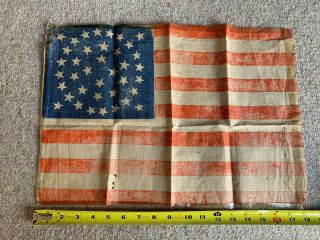 Rare Antique American Flag 39 Circular Star Flag Circa 1890