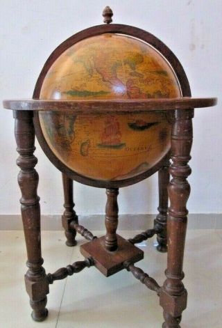 Extra Large - Real Antique Earth Globe - Rarest Rare - 100 (1656)