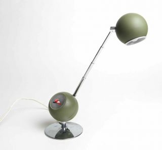 Vintage Mid Century Atomic Eames Era Table Lamp Telescoping Arm High Tensor Bulb