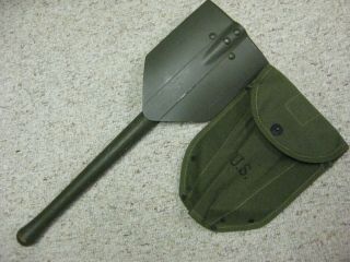 Unissued Wwii 1943 U.  S.  Army Usmc Shovel Cover & 1944 Shovel