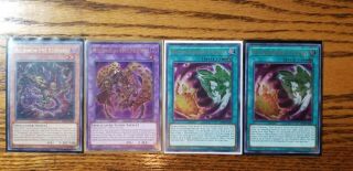 Yu - Gi - Oh Led2 Ancient Millennium 4 Card Set - Millennium - Eyes Restrict W/more