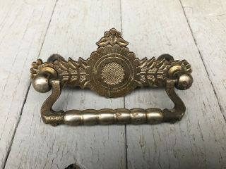 Antique Vintage Set Of 6 Old VICTORIAN Drawer Pulls Handles Furniture Hardware 2