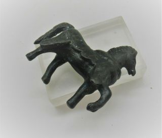 BRITISH FOUND CIRCA 100BC - 100AD ANCIENT ROMANO - CELTIC BRONZE HORSE FIGURINE 2