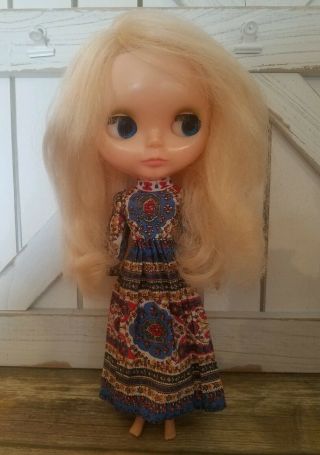 1972 Vintage Kenner Blythe Doll Blonde 6 Line Beauty 2