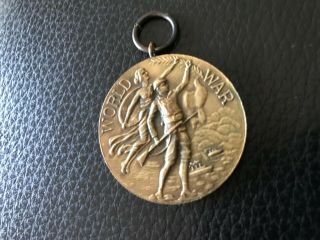 World War For Service 1917 - 1919 Present By The State Of Ny Medallion