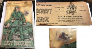 Very Rare Davy Crockett Jr.  Frontiersman Clothes Rack