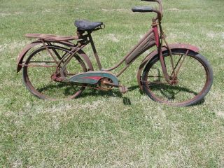 D - 4,  Antique,  Vintage,  Prewar,  Dayton,  Dayton Huffman,  Huffy,  Twin Flex,  Old Bicycle,  Rat