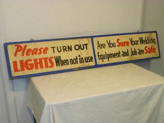 Antique Old Antique Wooden Job Safety Advertising Sign Made By AAA Signs 2