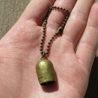 Vintage Wwii 1944 Capri Lucky Bell Of San Michele Army Air Corps Lapel Charm