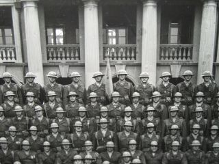 Large Pre WW2 USMC Photo China Marine Shanghai 24th Company 1932 Machineguns 5