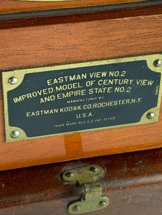 Antique Eastman View Camera No.  2 Improved Empire State 1914 - 1920 2