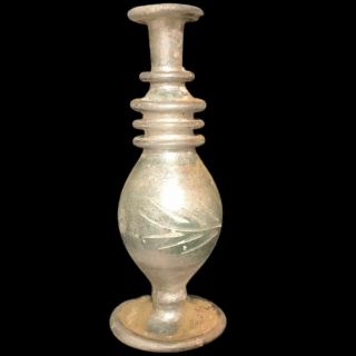 Very Rare Ancient Roman Glass Vessel 1st Century A.  D.  (8)
