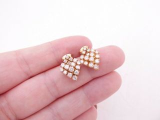 18ct Gold 1.  44ct Diamond Earrings,  Cluster Earrings 18k 750