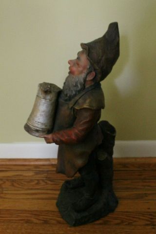 Antique German Elf / Gnome Statue 100 years old Germany 5