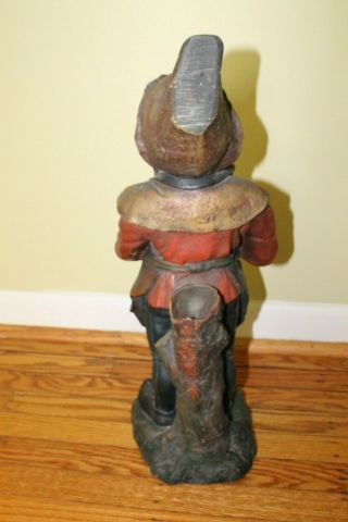 Antique German Elf / Gnome Statue 100 years old Germany 6