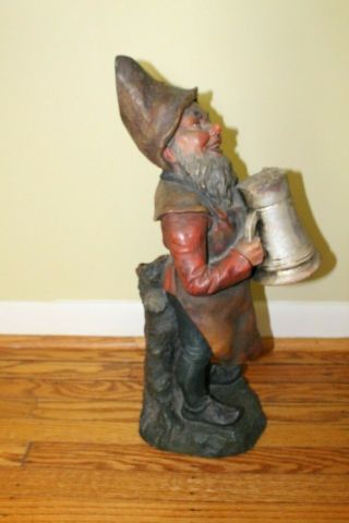 Antique German Elf / Gnome Statue 100 years old Germany 7