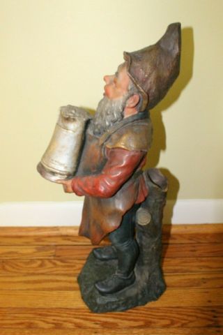 Antique German Elf / Gnome Statue 100 years old Germany 9