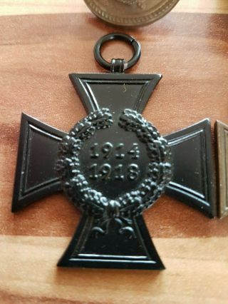 German War Merrit Cross Combatants,  Black widows,  Kyffhäuser medaille,  Button 2