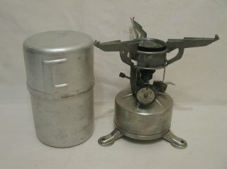 Ww2 Wwii U.  S.  Army M - 1942 Mountain Stove With Case Both 1945 Very