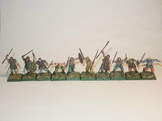 Warlord Games 28mm Ancient Gaul Celtic Warriors X10 - Nicely Painted 2