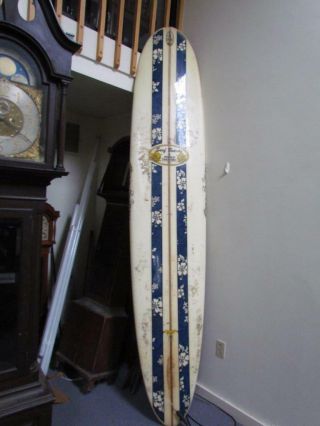 Vintage Signed Donald Takayama Long Board Surfboard,  114 " Inches,  Hawaiian Pro
