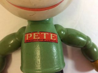 1930’S?? PETE THE PUP Our Gang Jointed WOOD Toy FIGURE - J.  L.  KALLUS 2