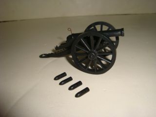 Marx Fort Apache Stockade Play Set / Firing Cannon With 4 Shells