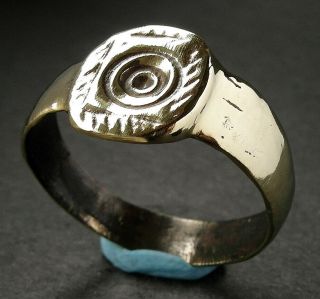 Stunning Ancient Celtic Bronze Solar Ring - Wearable