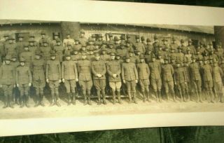WWI 1918 CAMP LEACH OFFICERS CHEMICAL WAR WASHINGTON DC Yard Long Photo SCHUTZ 2
