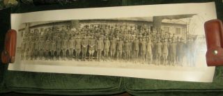 WWI 1918 CAMP LEACH OFFICERS CHEMICAL WAR WASHINGTON DC Yard Long Photo SCHUTZ 5