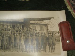 WWI 1918 CAMP LEACH OFFICERS CHEMICAL WAR WASHINGTON DC Yard Long Photo SCHUTZ 8