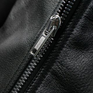 NWT RICK OWENS Men ' s Black Vintage Goat Leather Biker Jacket Size 48/38 $2430 4
