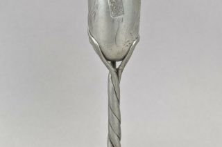 Vtg Kent Van Der Plas 1981 Stamped Pewter Mini Goblet/ Candle Holder 4.  75 