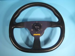 Momo Vintage Leather Flat Bottom Sport Steering Wheel